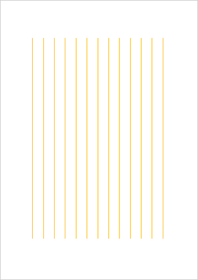Wordで作成した便箋（B5 縦書き 10mm幅オレンジ縦罫線）
