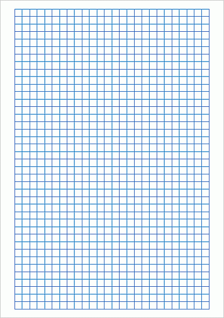 Excelで作成した工作用紙（7mm方眼）
