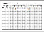 Excelで作成したガントチャート