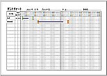 Excelで作成したガントチャート