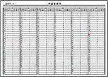 Excelで作成した体温記録表