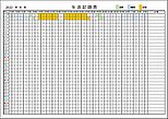 Excelで作成した生活記録表